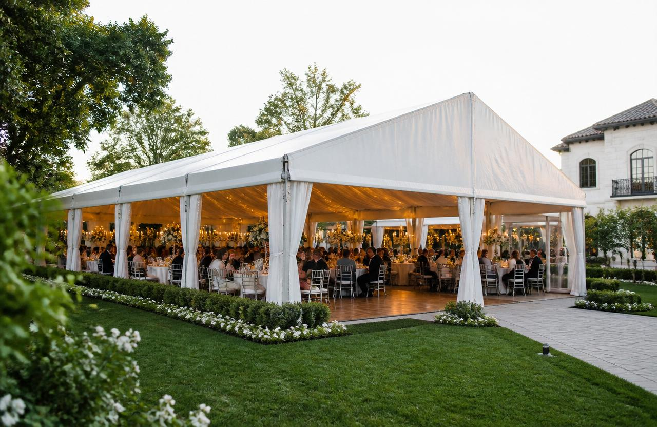 Imagen de evento con carpa Carpas modulares